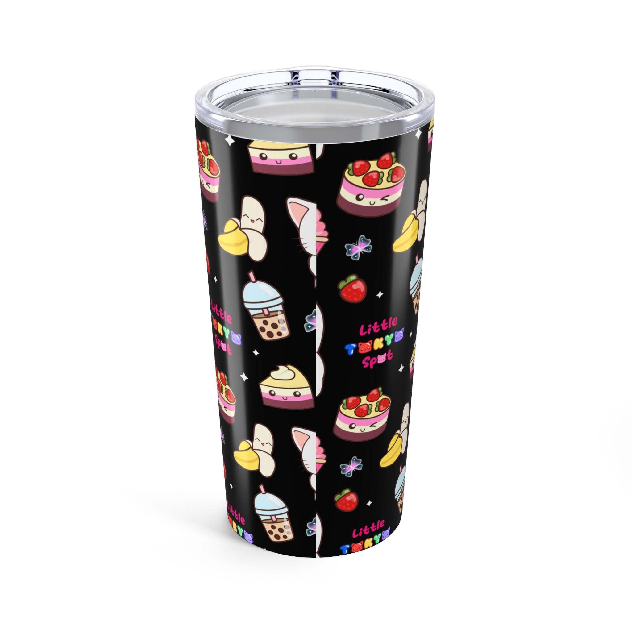 Halloween Tumbler | Cute Dessert Tumbler - Perfect Gift for Foodies, Kids, and Summer Parties | Insulated Travel Mug for Drinks, Birthday, and Holidays