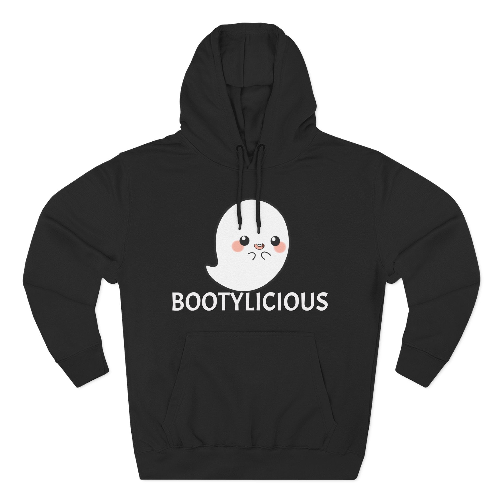 Playful Ghost Fleece Hoodie, Cute Hoodie, Halloween Sweatshirt, Funny Ghost Apparel, Cozy Loungewear, Unique Gift Idea