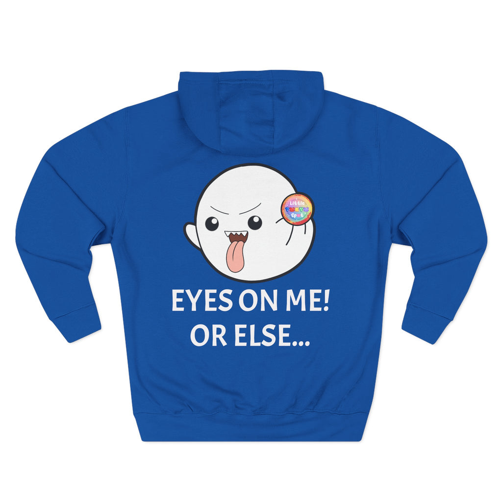 Playful Ghost Fleece Hoodie, Cute Hoodie, Halloween Sweatshirt, Funny Ghost Apparel, Cozy Loungewear, Unique Gift Idea