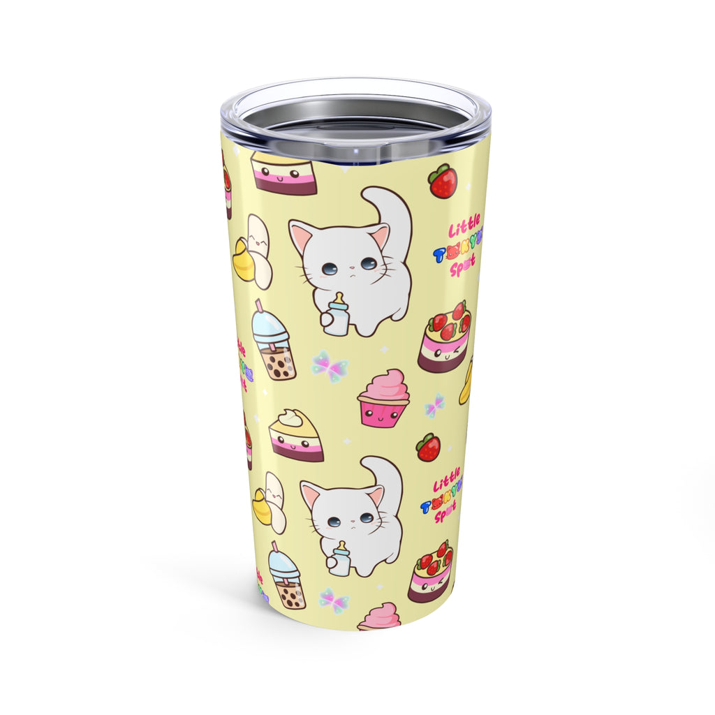 Cute Cat Dessert Tumbler | Funny Travel Mug, Gift for Cat Lovers, Cute Kitchen Decor, Birthday Gift, Coffee Cup