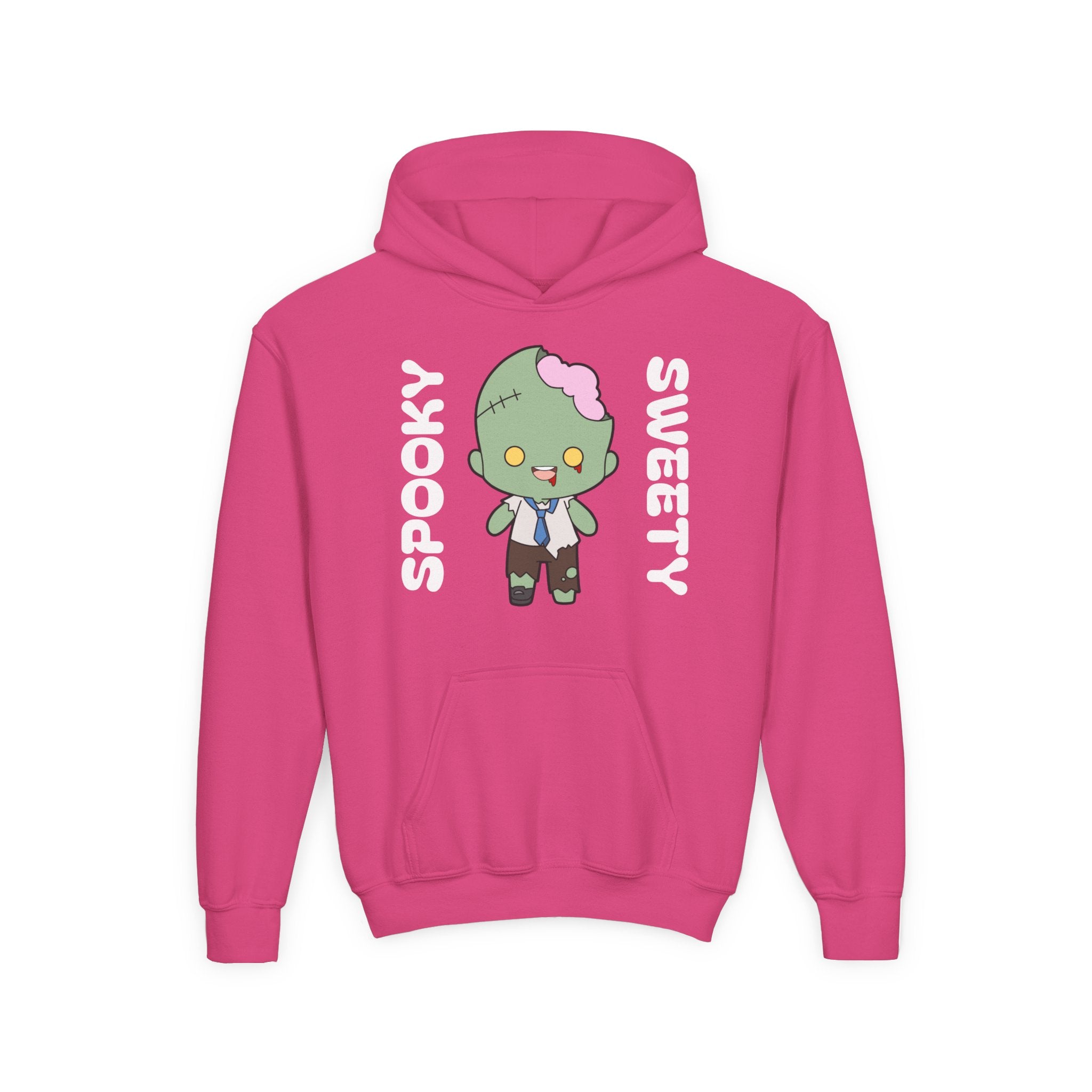 Cute Zombie Hoodie for Kids, Fun Sweatshirt, Halloween Costume, Cozy Kids Clothing, Kawaii Style, Rainbow Love