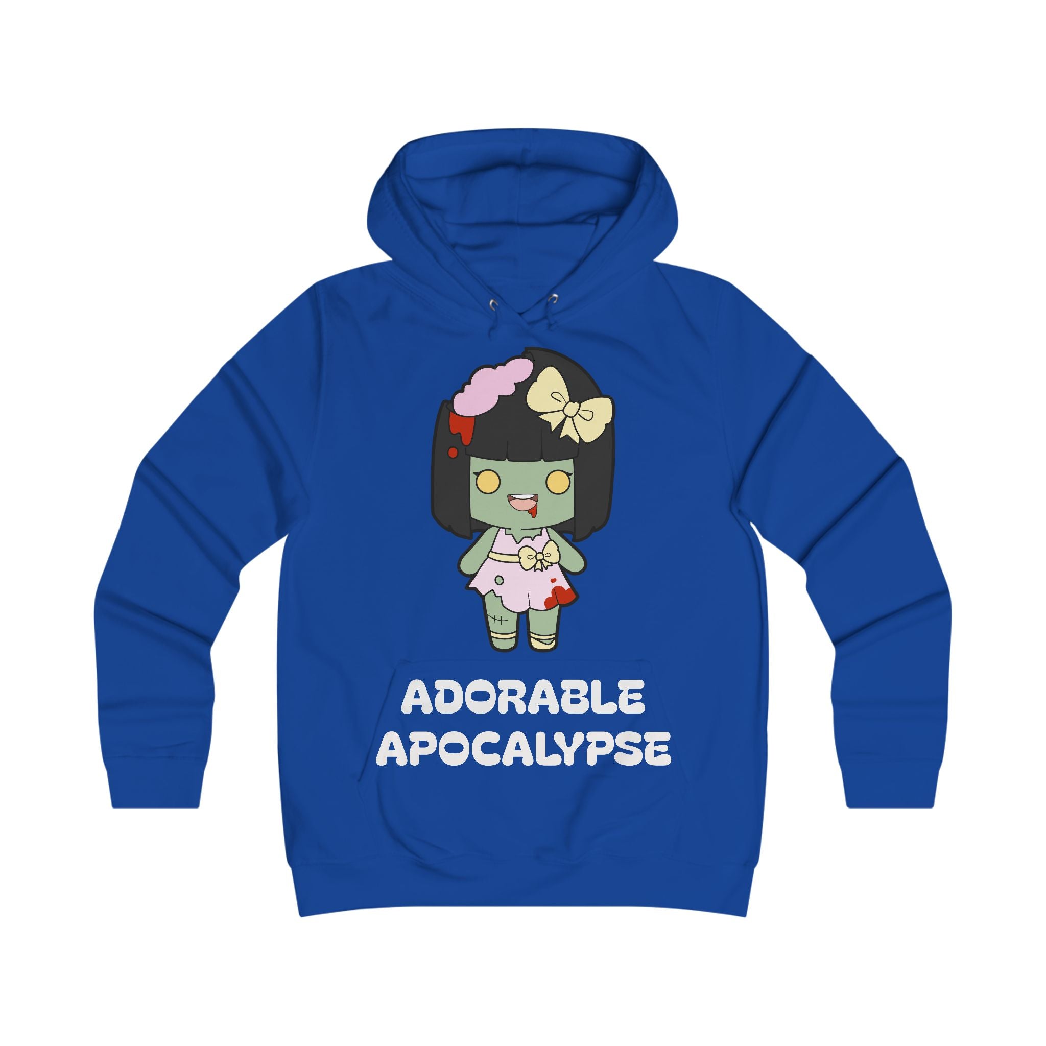 Adorable Apocalypse Hoodie - Cute Zombie Design, Trendy College Sweatshirt, Perfect for Halloween, Gifts for Girls, Cozy Casual Wear