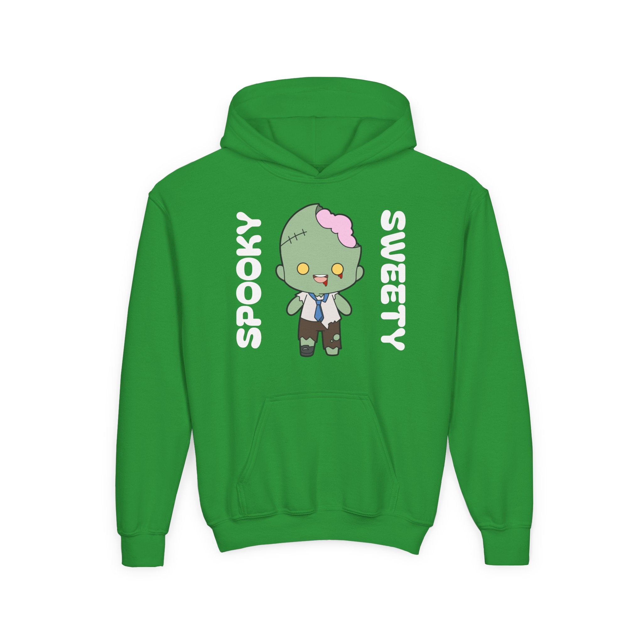 Cute Zombie Hoodie for Kids, Fun Sweatshirt, Halloween Costume, Cozy Kids Clothing, Kawaii Style, Rainbow Love