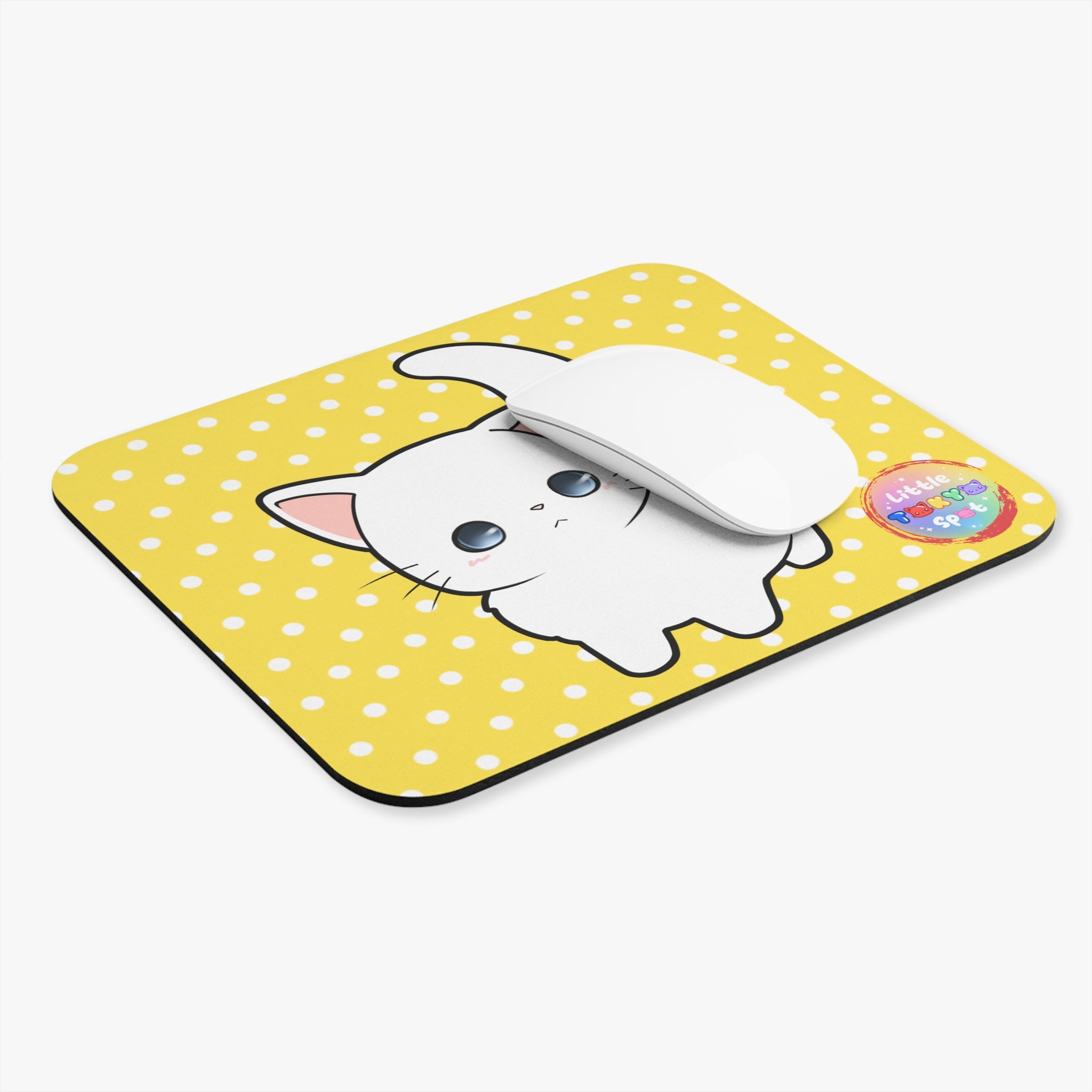 Adorable Cat Mouse Pad - Cute Desk Accessory, Cat Lover Gift, Office Decor, Customizable Computer Mat, Pet-Themed Gifts