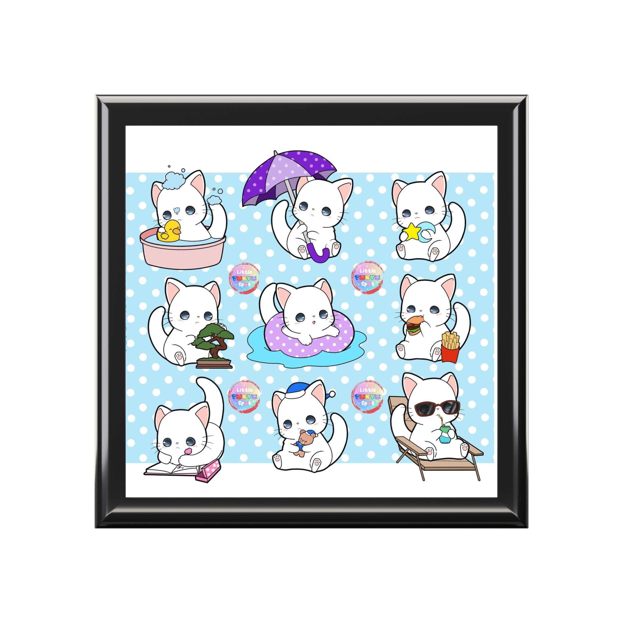 Cute Cat Character Jewelry Box with Playful Designs, Organizer, Gift for Cat Lovers, Birthday, Kids, Home Decor