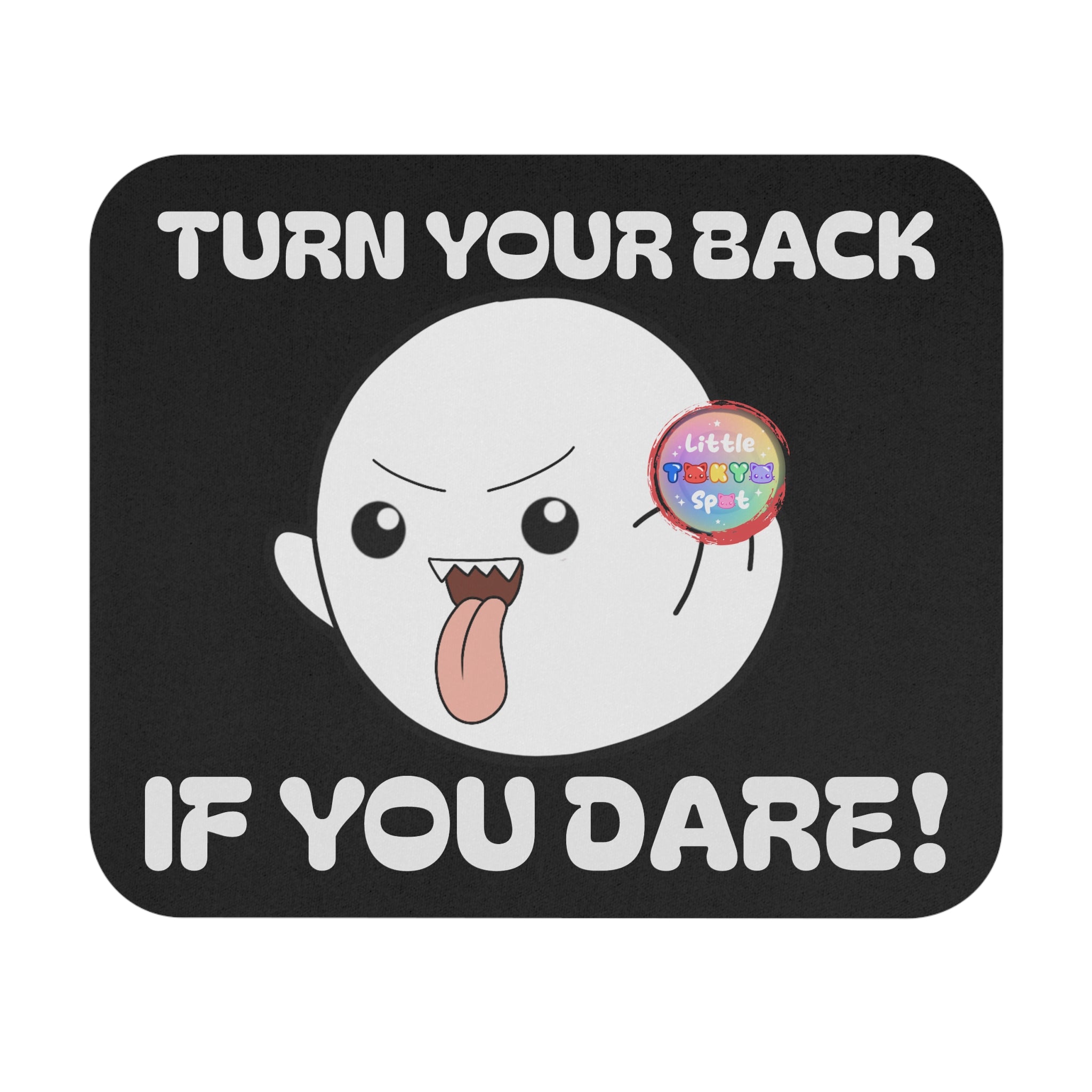Spooky Ghost Mouse Pad - Fun Gaming Accessory, Halloween Decor, Gift for Gamers, Office Supplies, Cute Desk Decor